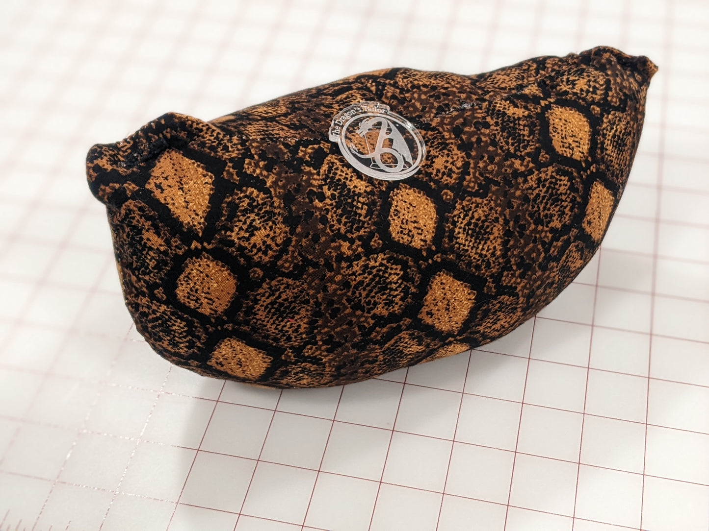 Bustle Pillow - Snakeskin Brown