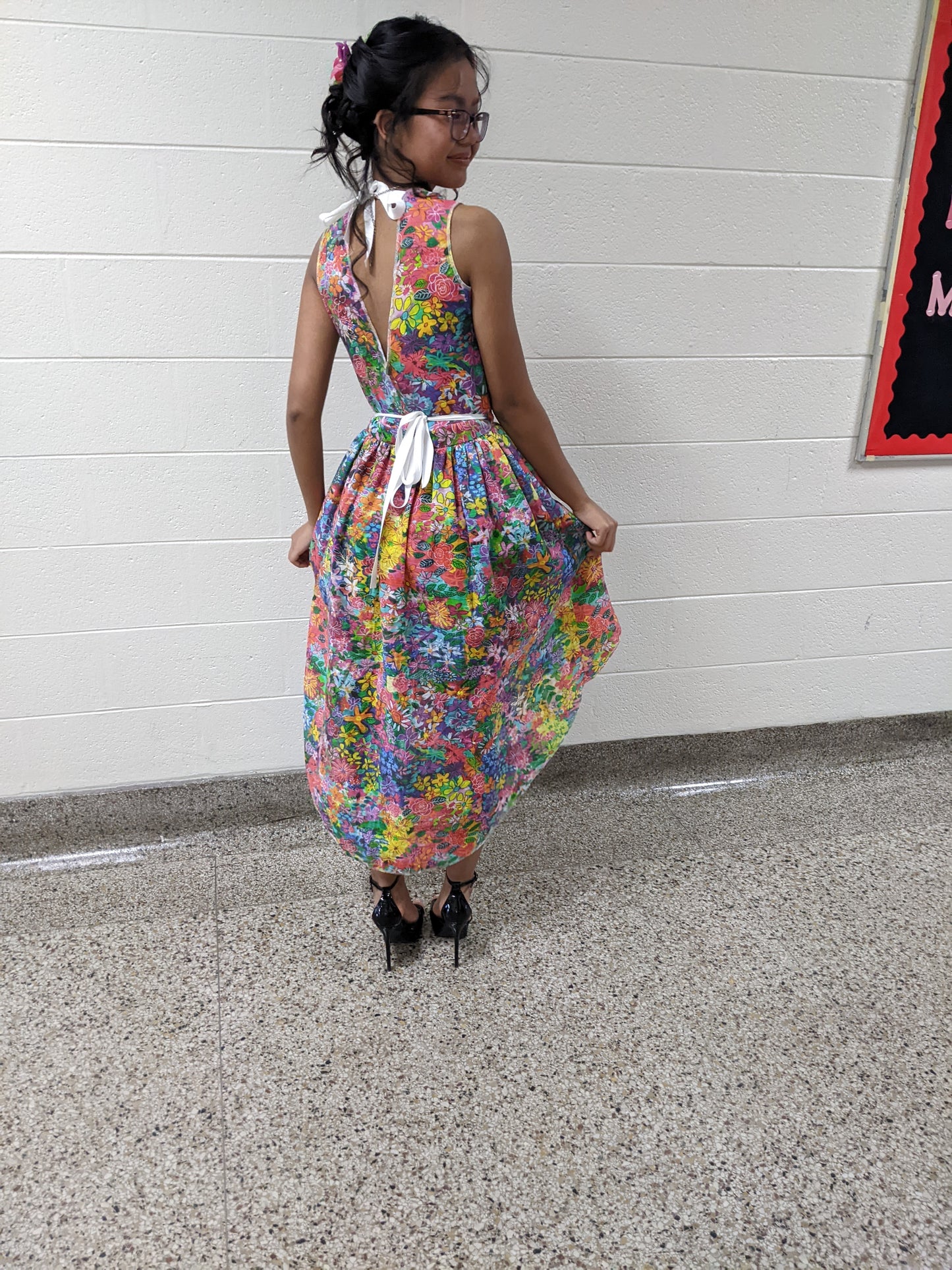 Watercolor Flower Garden Dress