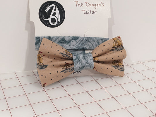 Bow Tie - Ships with Blue Accents