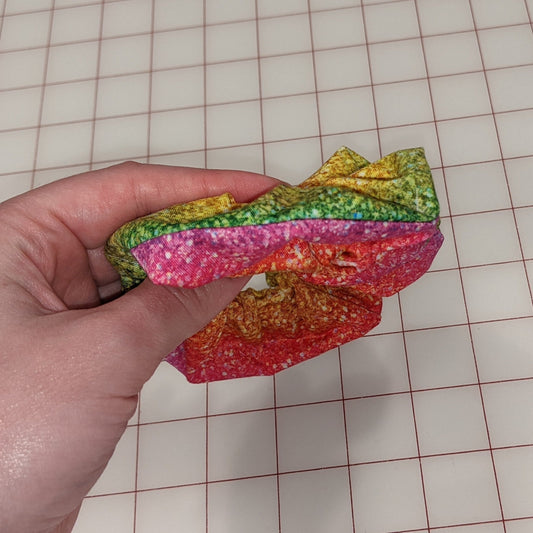 Scrunchie - Glitter Rainbow