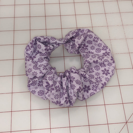Scrunchie - Floral Purple