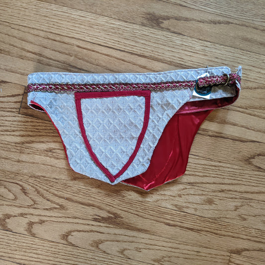 Pocket Belt - Red & Tan