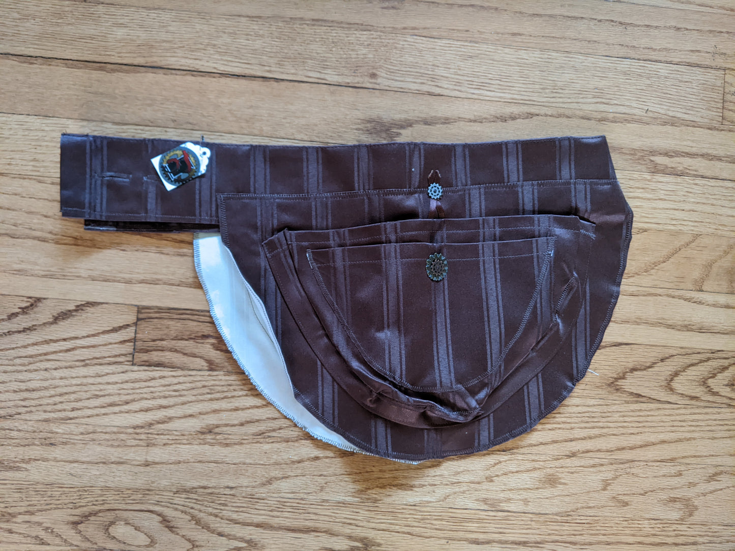 Pocket Belt - Brown Striped