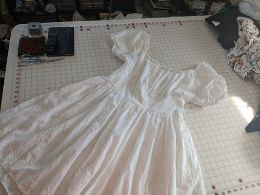 White Milkmaid Dress
